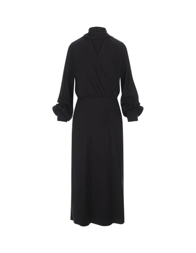 Shop Sportmax Disegno Midi Dress In Black