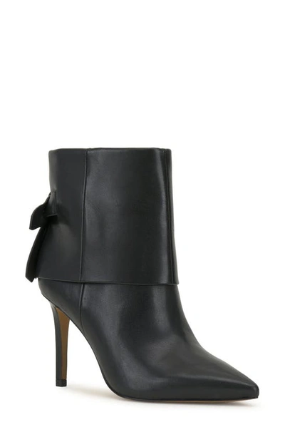 Shop Vince Camuto Kresinta Foldover Cuff Pointed Toe Bootie In Black