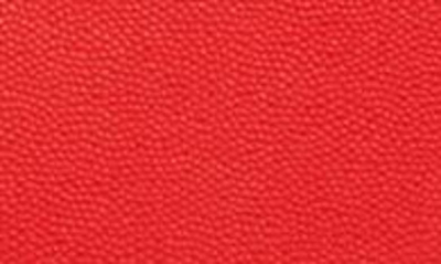 Shop Balmain Emblem Crest Button Calfskin Shopper In 3kb Bright Red