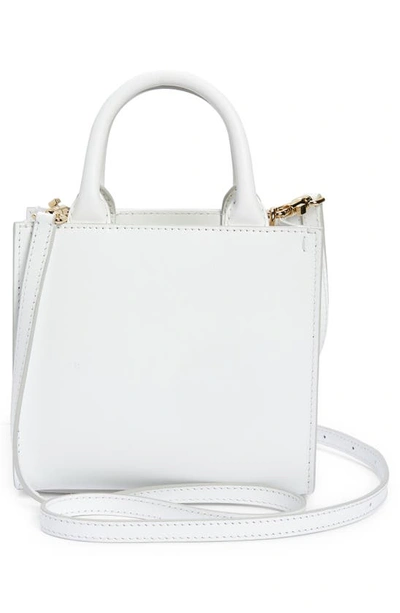 Shop Dolce & Gabbana Mini Dg Logo Daily Leather Tote In White