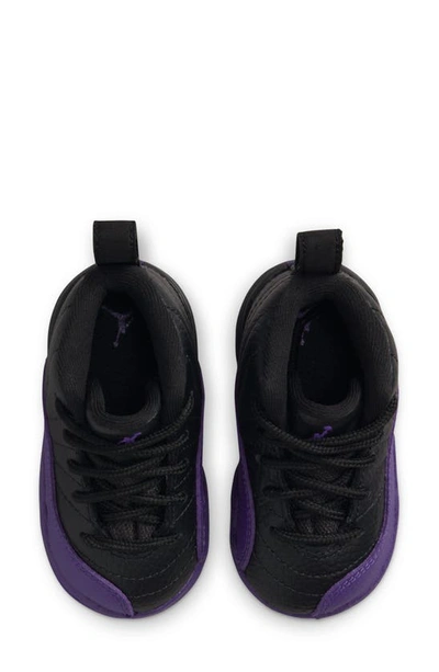 Shop Jordan Air  12 Retro Basketball Sneaker In Black/ Purple/ Gold/ Taxi