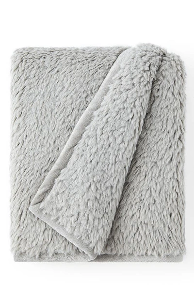 Shop Ugg Blakely Baby Blanket In Glacier Grey
