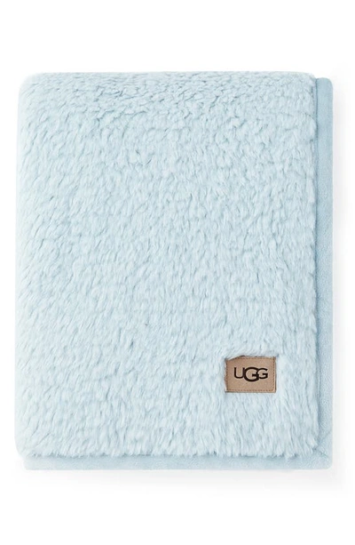 Shop Ugg Blakely Baby Blanket In Sky Blue