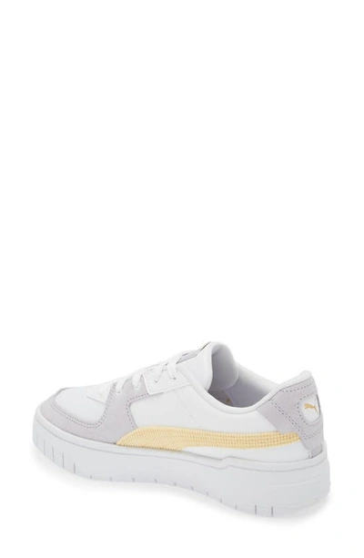 Shop Puma Kids' Cali Dream Sneaker In  White-lavender-flaxen