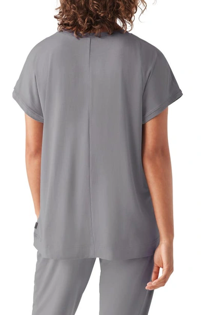 Shop True & Co. Any Wear Relaxed T-shirt In Silver Mist