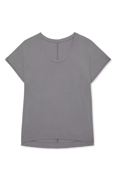 Shop True & Co. Any Wear Relaxed T-shirt In Silver Mist