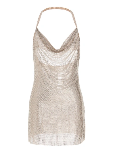 Shop Giuseppe Di Morabito Rhinestone Dress Dresses Silver