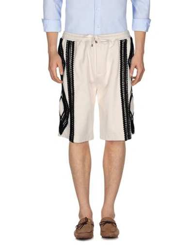 Shop Dolce & Gabbana Shorts In Ivory