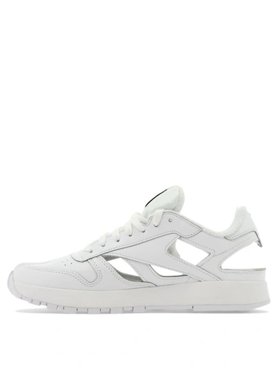 Shop Maison Margiela X Reebok "classic Leather Tabi Décortiqué" Sneakers In White