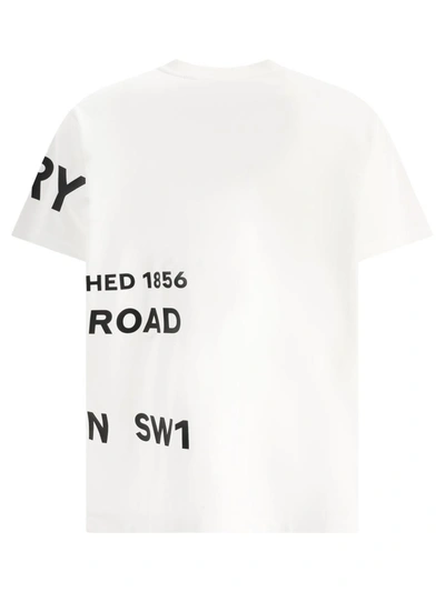 Shop Burberry "harlford" T-shirt In White