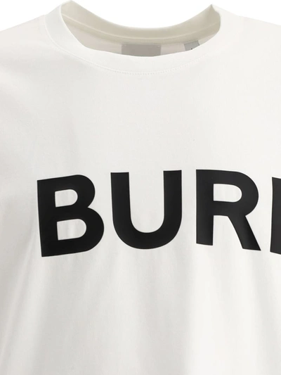 Shop Burberry "harlford" T-shirt In White