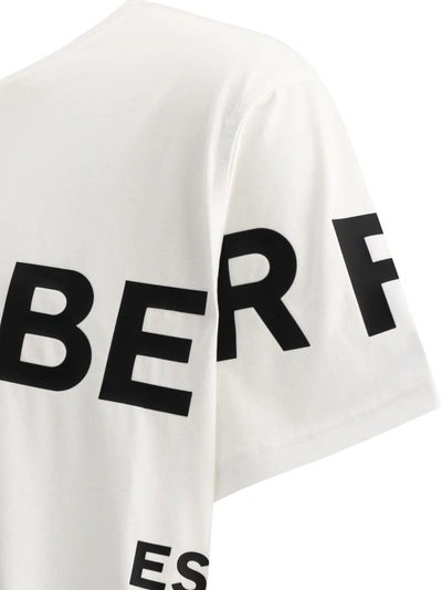 Shop Burberry "harlford" T-shirt In White