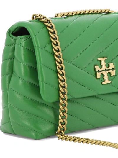 Shop Tory Burch "kira" Shoulder Bag In Green