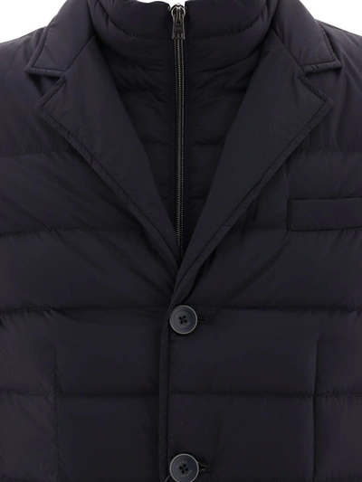 Shop Herno "la Giacca" Down Jacket In Blue