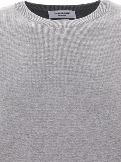Shop Thom Browne "milano Stitch" Sweater In Grey