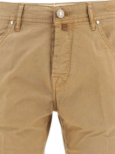 Shop Jacob Cohen "scott" Trousers In Brown