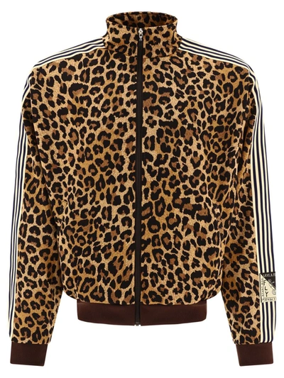 Shop Kapital "smooth Jersey Leopard" Sweatshirt In Brown