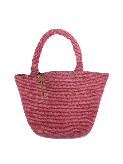 Shop Manebi Manebí "summer Medium" Handbag In Fuchsia