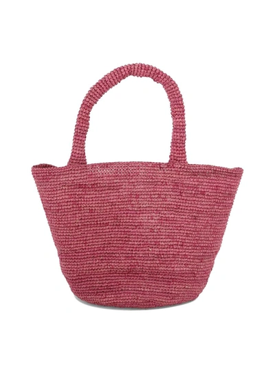 Shop Manebi Manebí "summer Medium" Handbag In Fuchsia