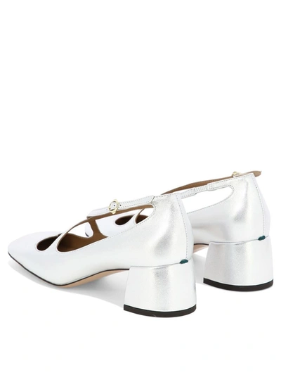 Shop A.bocca "two For Love" Pumps In Silver