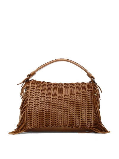 Shop Giancarlo Nevola "vasia" Handbag In Brown
