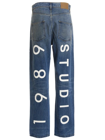 Shop 1989 Studio 'graphic' Jeans In Blue