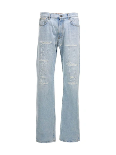 Shop 424 Jeans Baggy In Light Blue