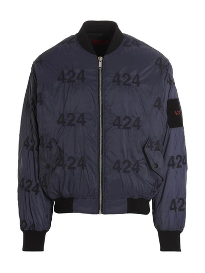 424 Reversible Logo Bomber Jacket In Multicolor