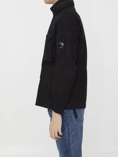 Shop C.p. Company 50 Fili Gum Jacket In Black