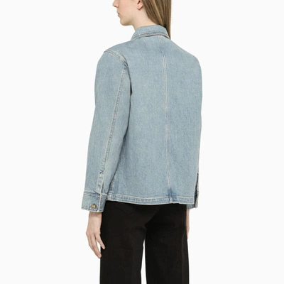 Shop Apc A.p.c. Denim Shirt Jacket In Blue