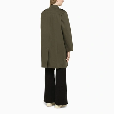 Shop Apc A.p.c. Justine Khaki Caban In Green