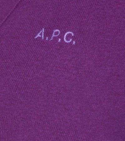 Shop Apc A.p.c. Sweaters In Purple