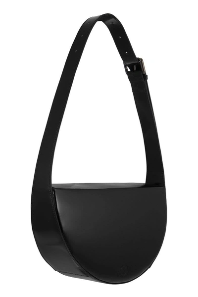 Shop A504 Half Moon Buckle Bag - Shoulder Bag M In Black