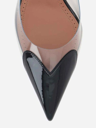 Shop Alaïa Le Coeur Slingback In Black