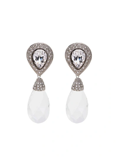 Shop Alessandra Rich Earrings Accessories In Metallic