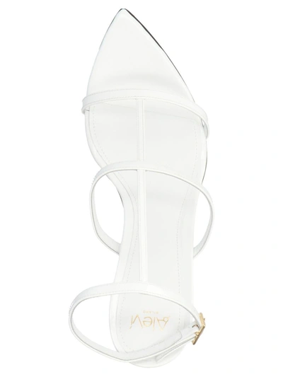 Shop Alevì 'kay' Sandals In White