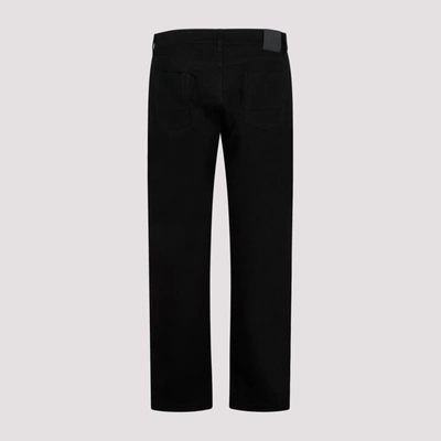 Shop Alexander Mcqueen Eyelet Cotton Jeans In Black