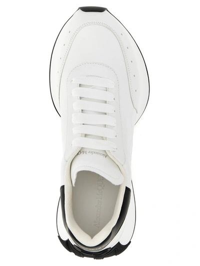 Shop Alexander Mcqueen 'sprint Runner' Sneakers In White/black