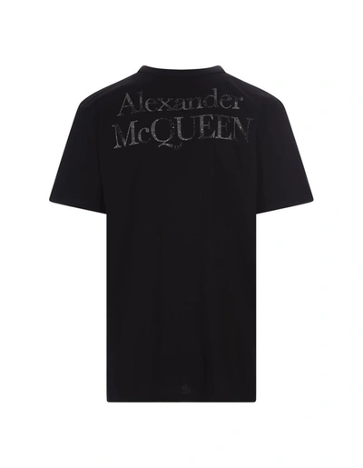Shop Alexander Mcqueen And Silver Skull T-shirt In Black