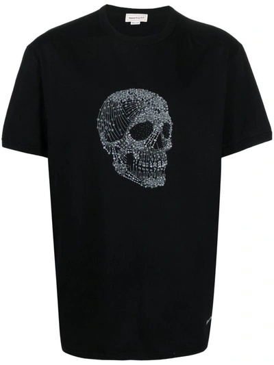 Shop Alexander Mcqueen Cotton T-shirt In Black