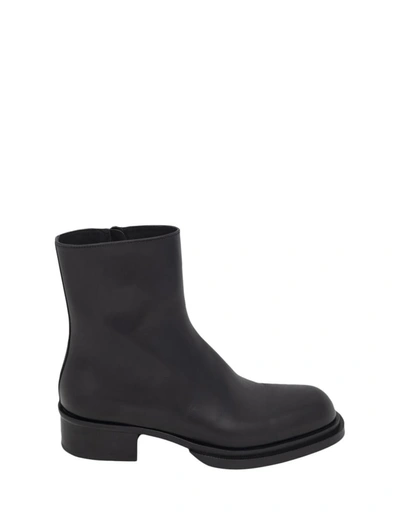 Shop Alexander Mcqueen Cuban Stack Ankle Boots In Black
