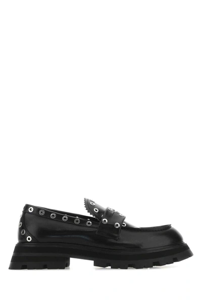 Shop Alexander Mcqueen Loavers In Black