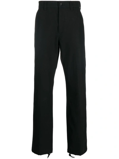 Shop Alexander Mcqueen Organic Cotton Trousers In Black