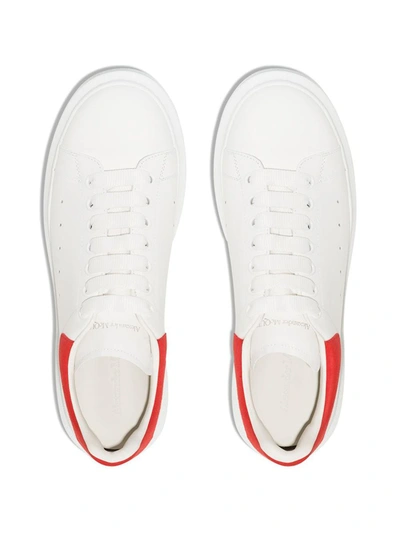 Shop Alexander Mcqueen Oversized Sneaker With Logo In White