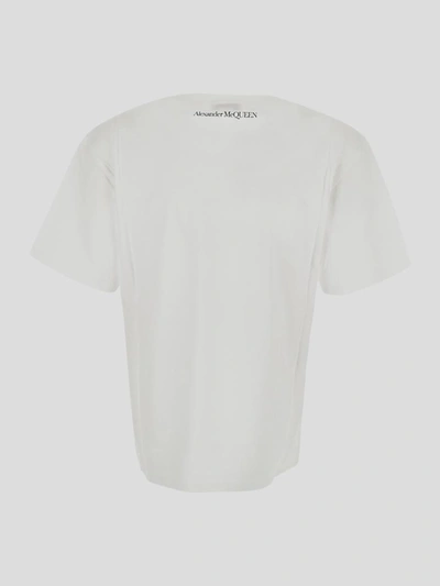 Shop Alexander Mcqueen Print T-shirt In White