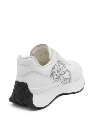 Shop Alexander Mcqueen Sprint Runner Sneakers In /silver/black In White