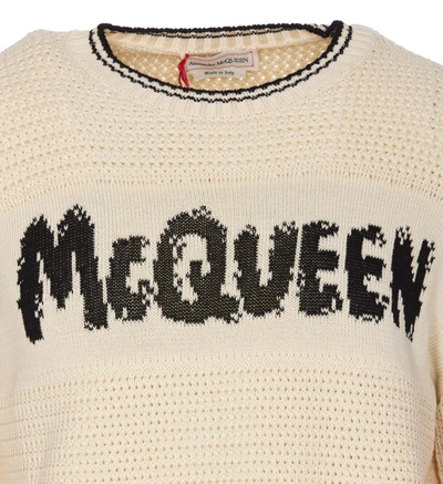 Shop Alexander Mcqueen Sweaters In White
