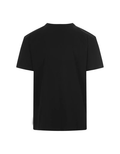 Shop Alexander Mcqueen T-shirt With White Lettering Logo On Chest In Black