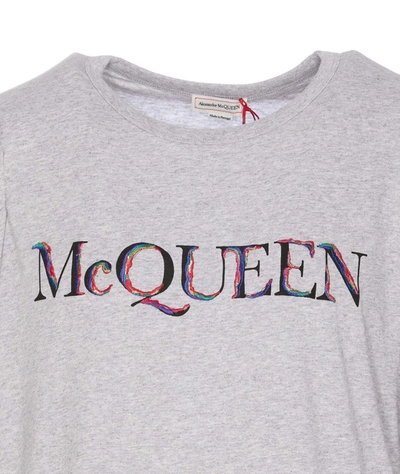 Shop Alexander Mcqueen T-shirts And Polos In Grey
