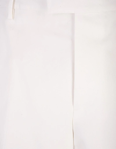 Shop Alexander Mcqueen Tailored Bermuda Shorts In White